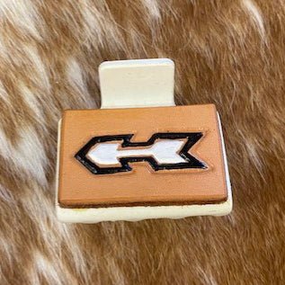 HC35 - Arrow Tooled Hair Clip - Double J Saddlery
