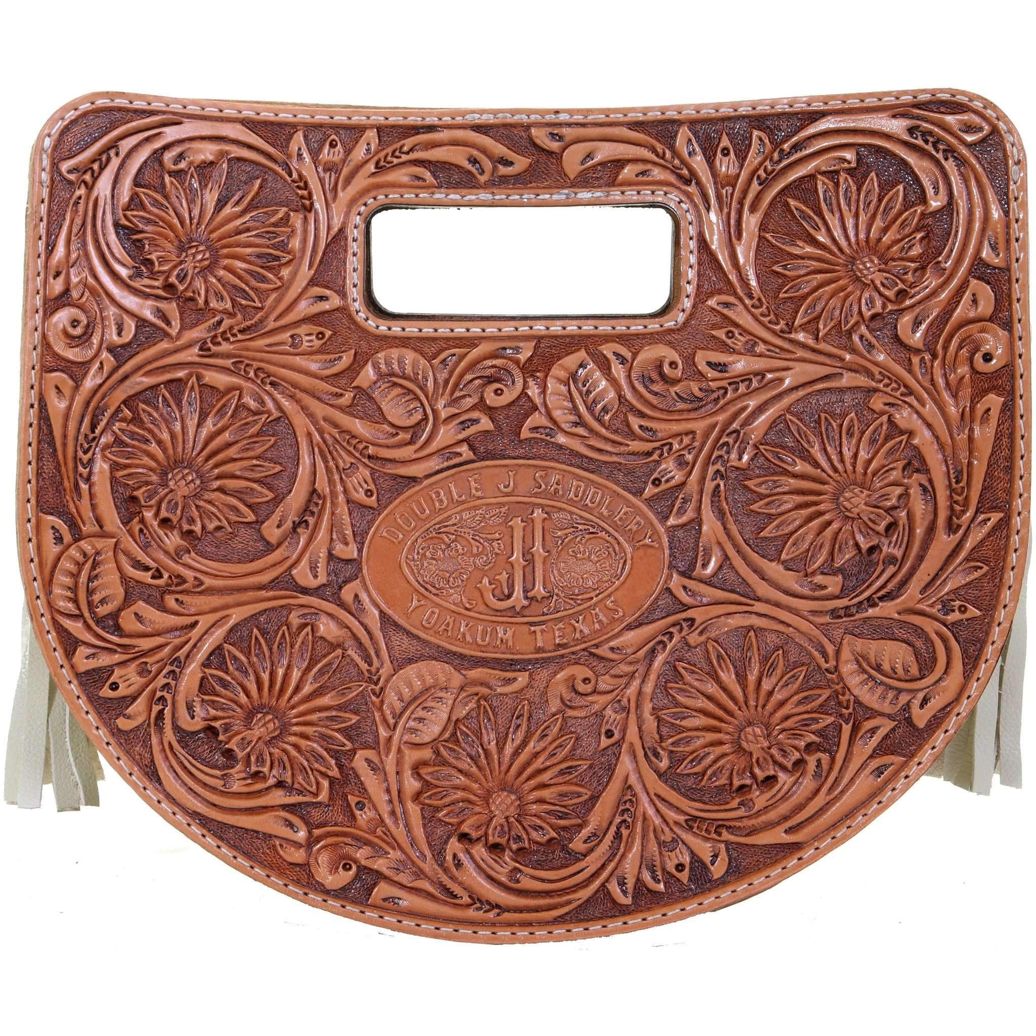 HCC01 - Daisy Tooled Half Circle Clutch - Double J Saddlery