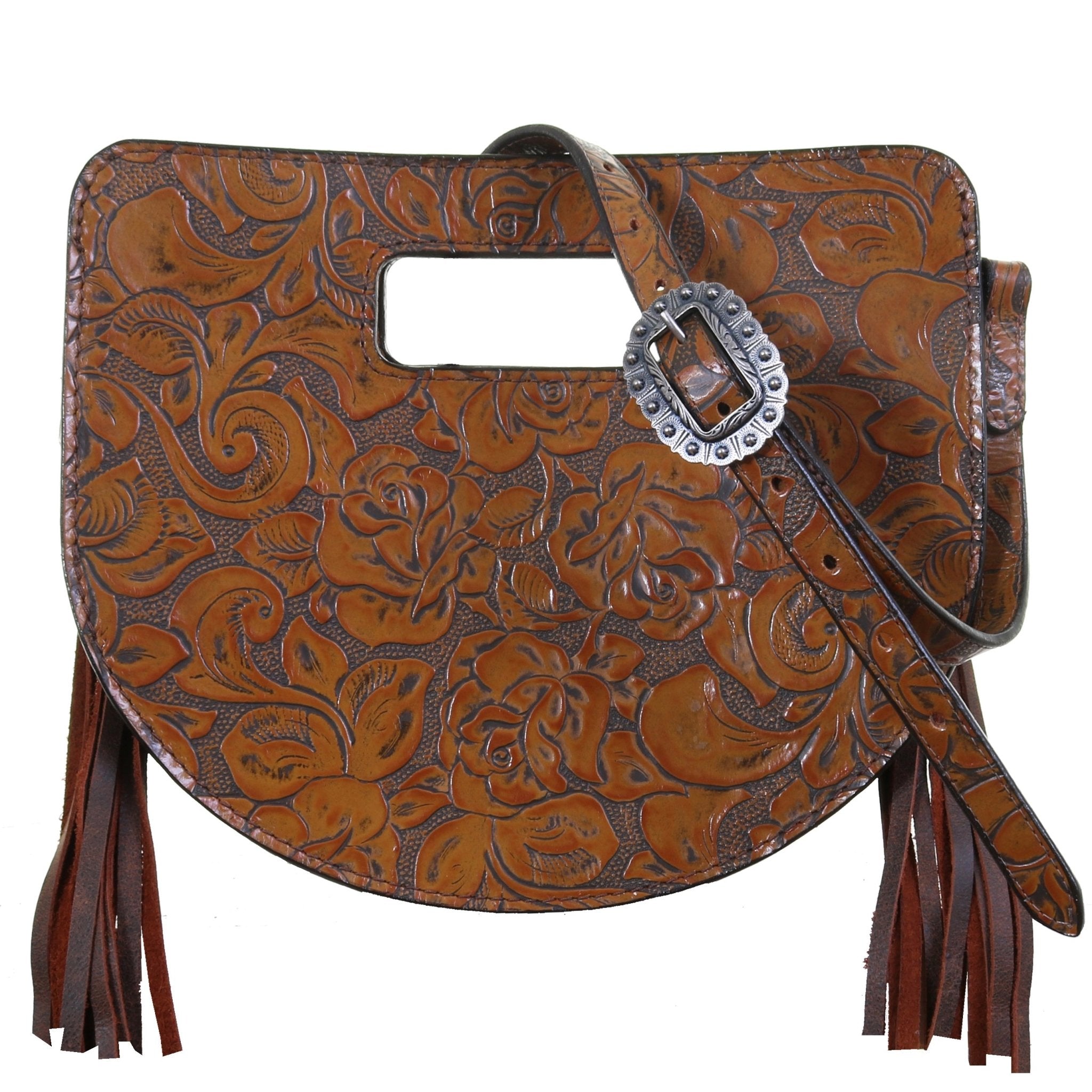 HCC10 - Havanna Floral Half Circle Clutch - Double J Saddlery