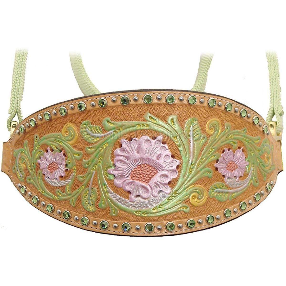 HNH08A - Hand-Tooled and Painted Halter - Double J Saddlery