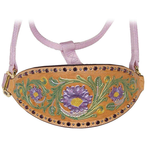 HNH09 - Hand-Tooled and Painted Halter - Double J Saddlery