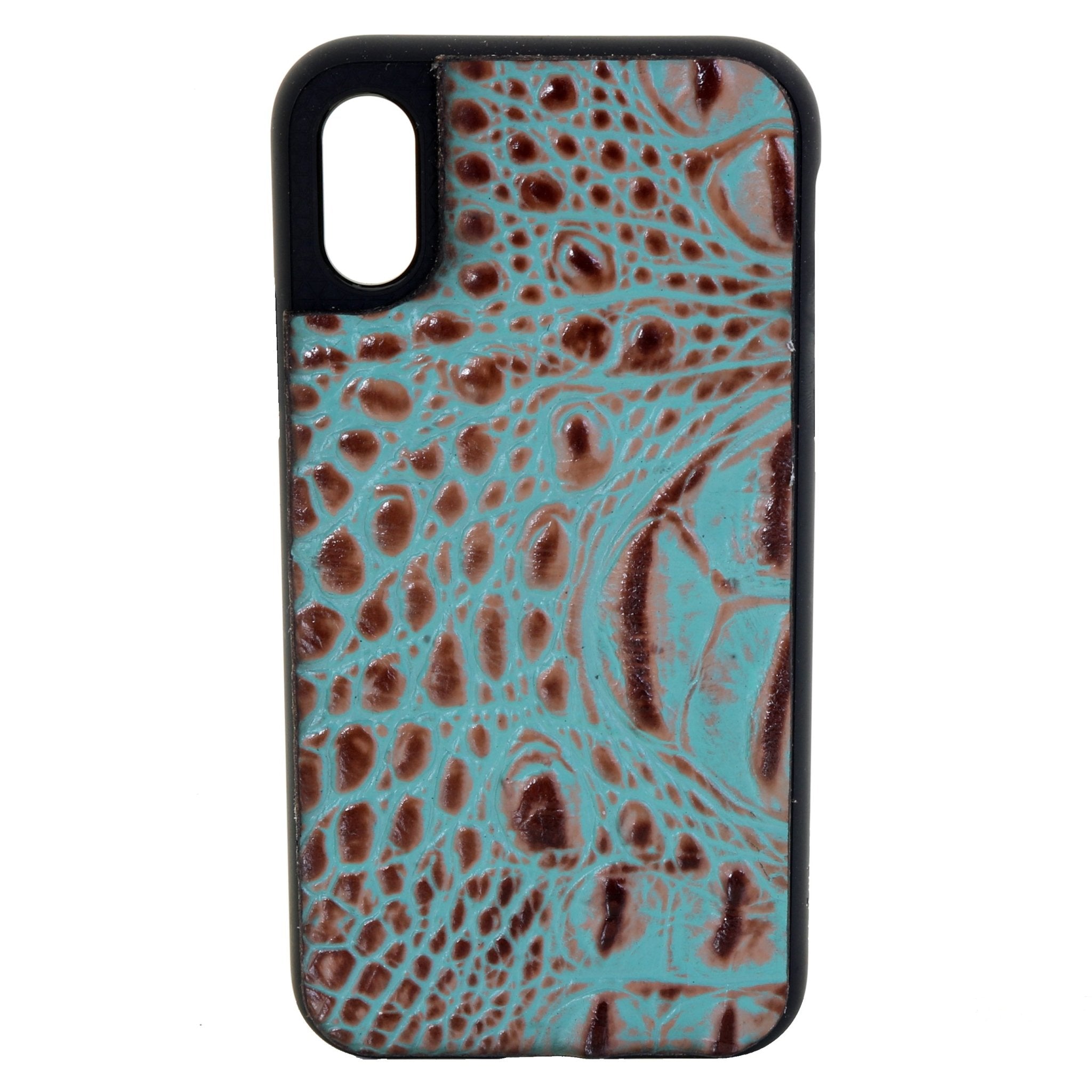 HPC77 - Vintage Mint Gator Print iPhone Case - Double J Saddlery