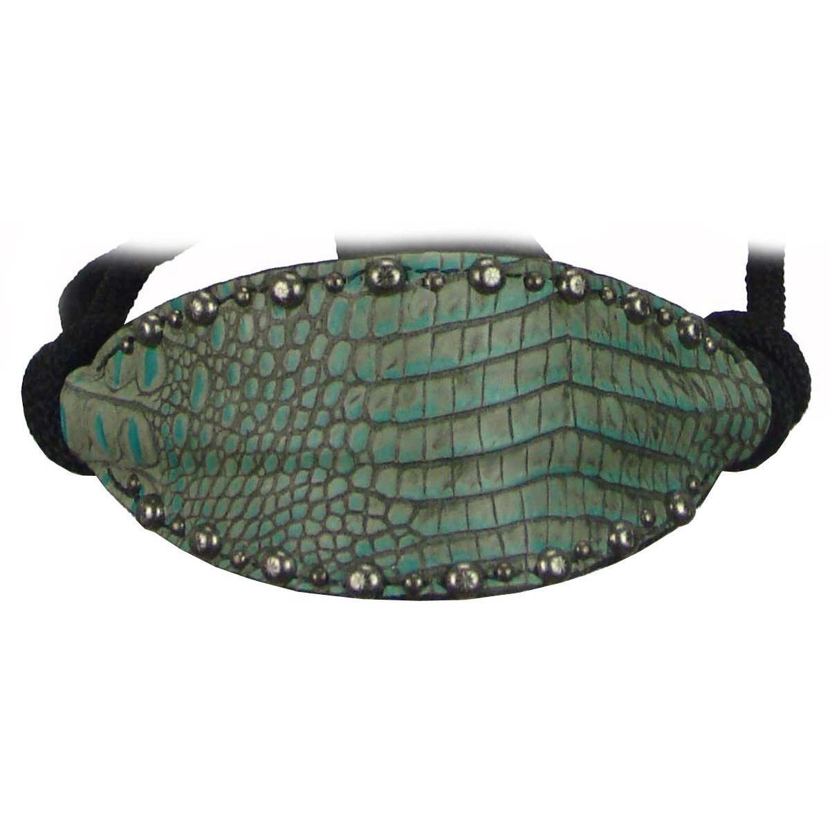 HRH13 - Turquoise Gator Rope Halter - Double J Saddlery