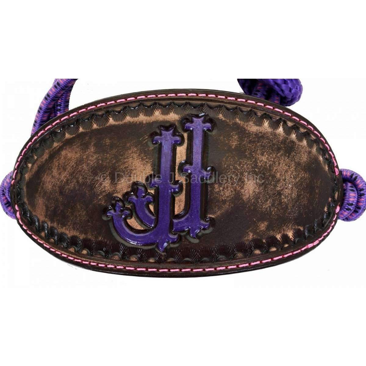 HRH41 - Brown Vintage Rope Halter - Double J Saddlery
