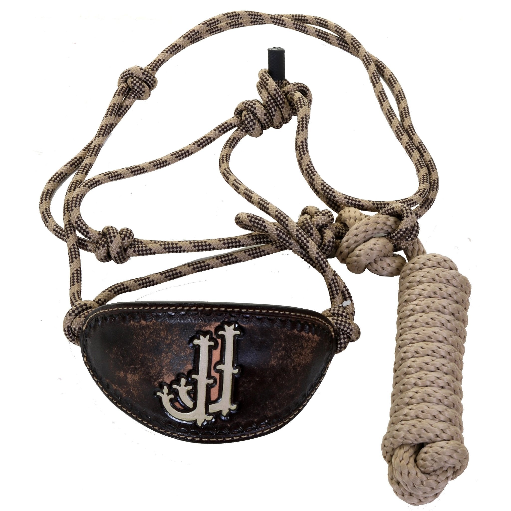 HRH42 - Brown Vintage Rope Halter - Double J Saddlery