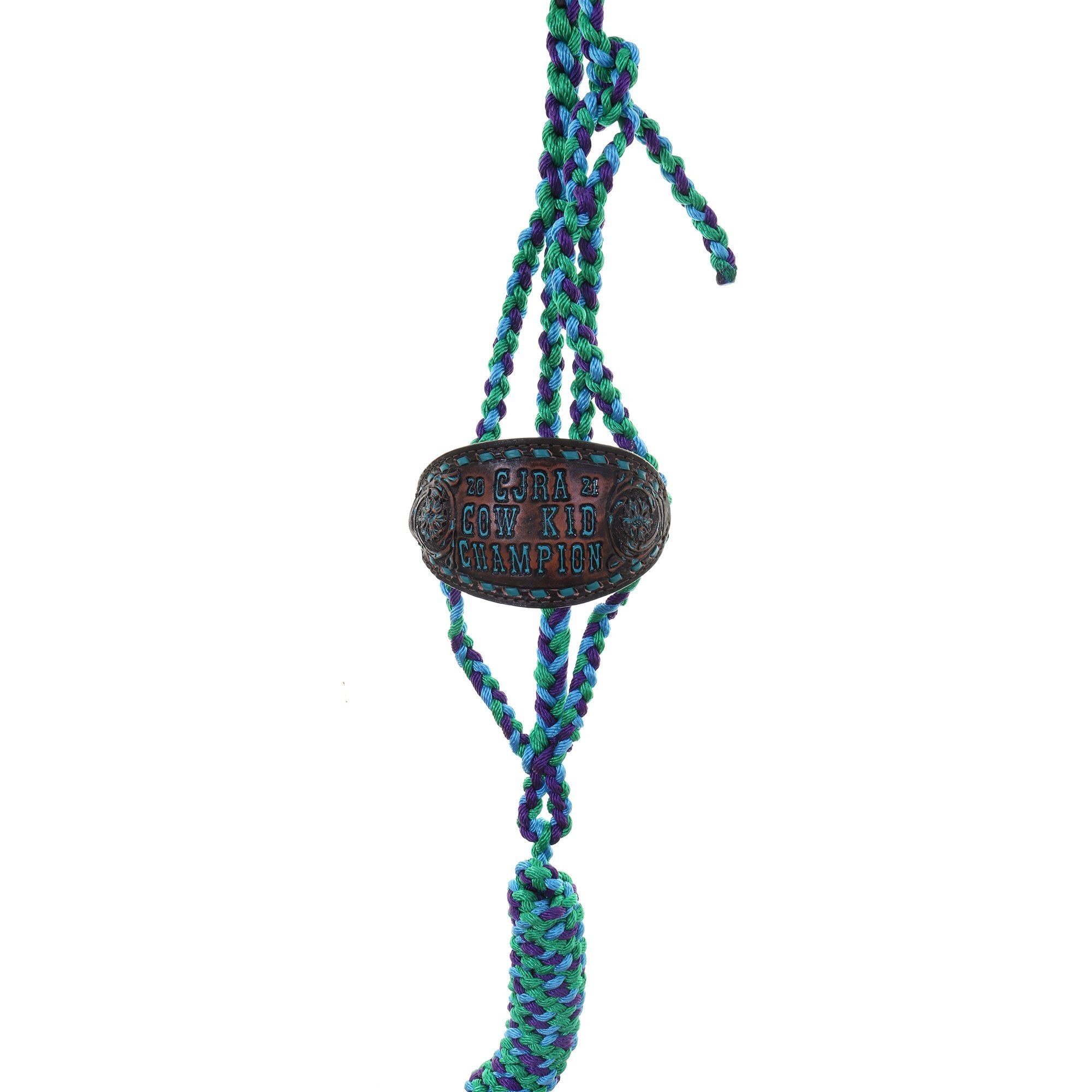 HRH49 - Brown Vintage Rope Halter - Double J Saddlery