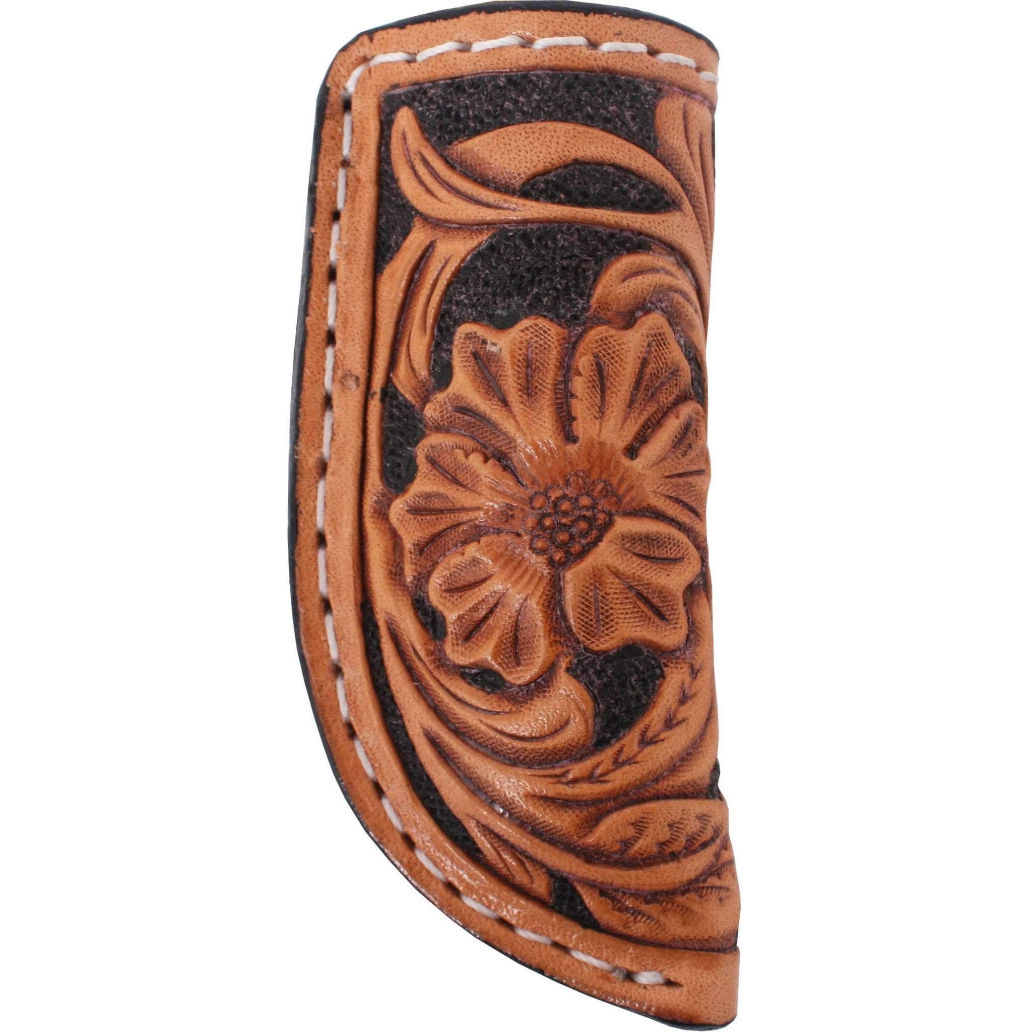KS12 - Hand-Tooled Knife Scabbard - Double J Saddlery