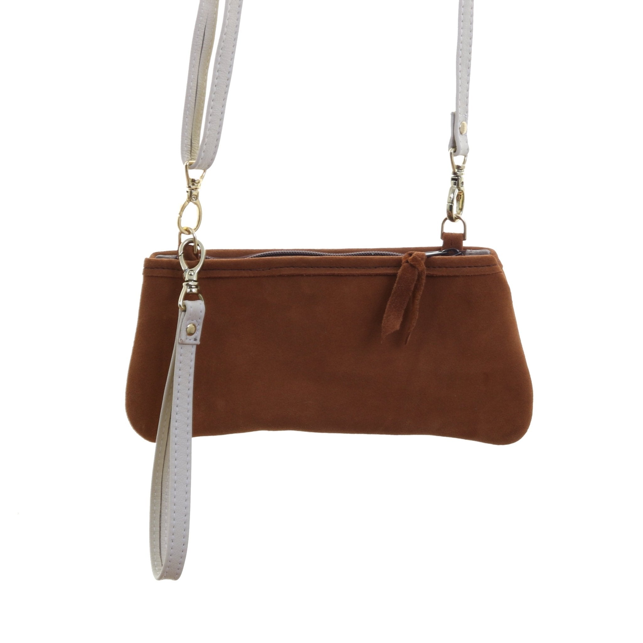 LC104 - Toast Suede Little Clutch - Double J Saddlery