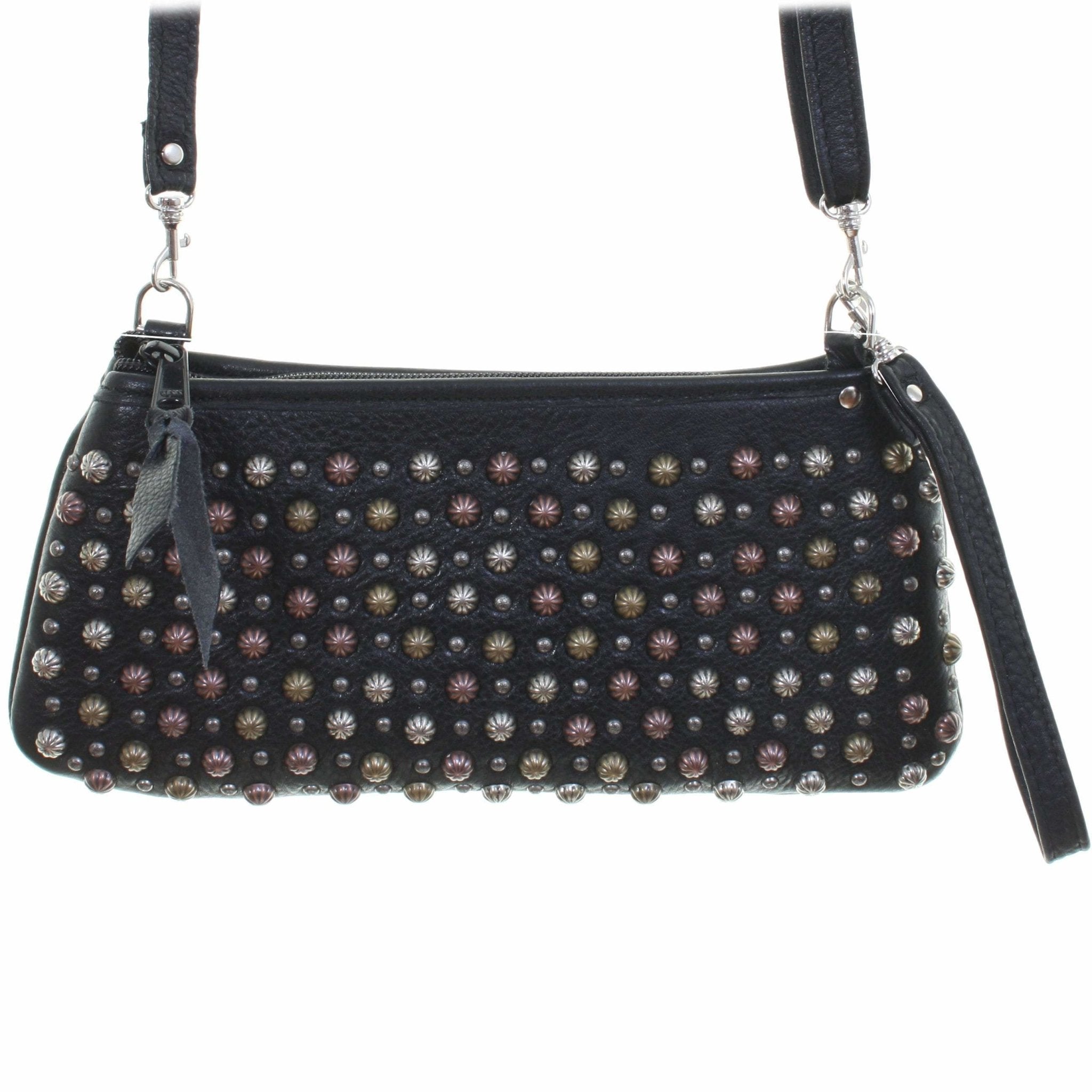 LC53 - Black Chap Studded Little Clutch - Double J Saddlery