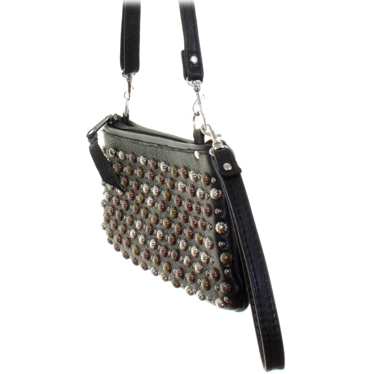 LC53 - Black Chap Studded Little Clutch - Double J Saddlery