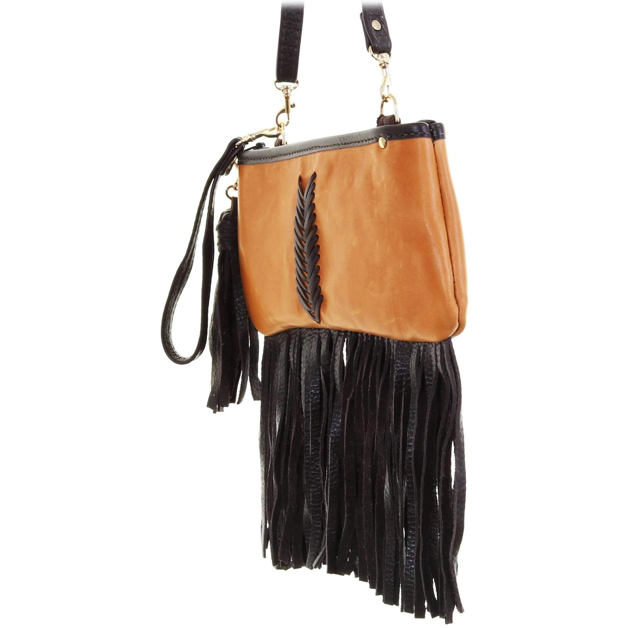 LC63 - Buckskin V Design Little Clutch - Double J Saddlery