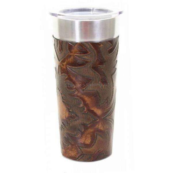 LEATHERWRAP30 - Laredo Burnt Brown Leather Wrap - Double J Saddlery