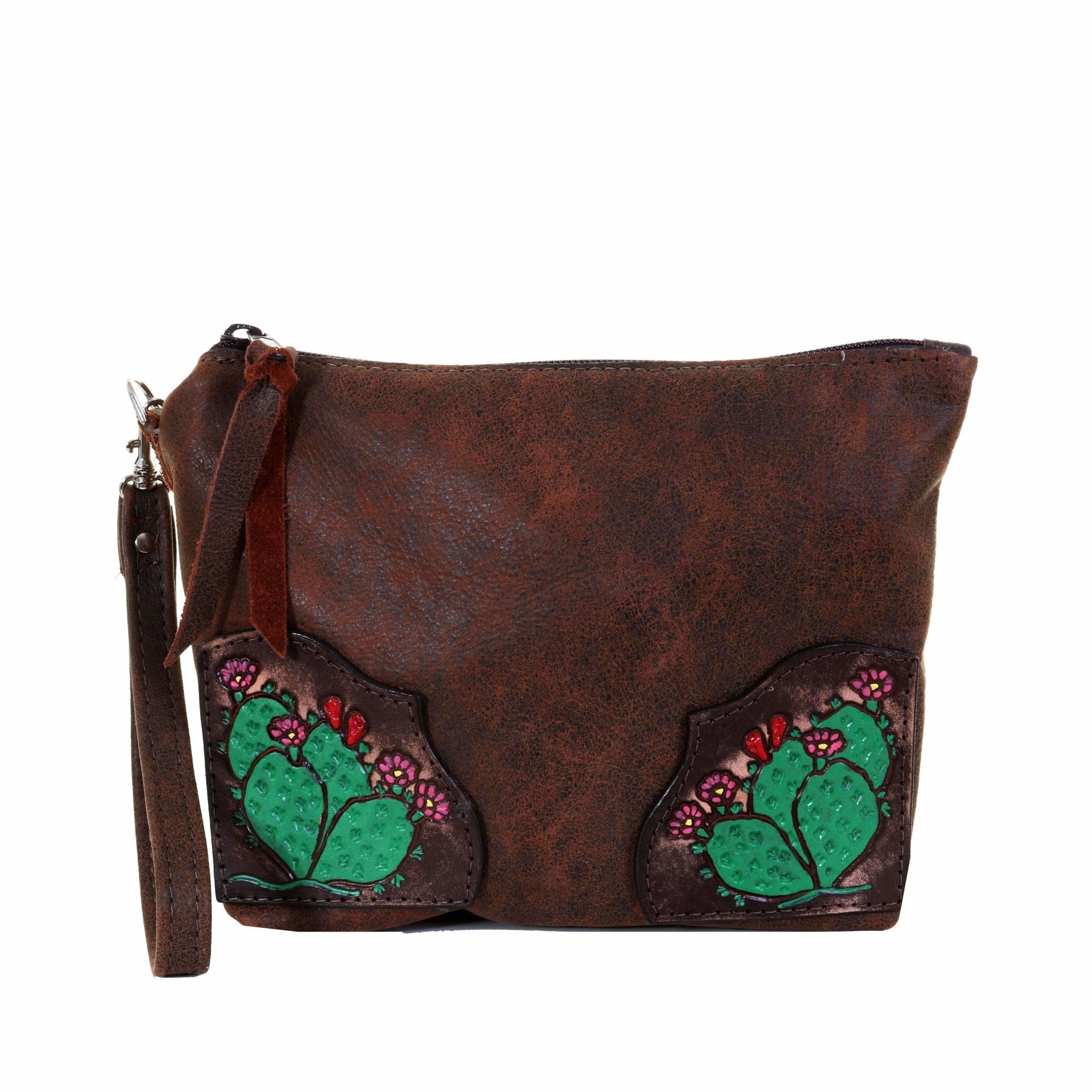 LMP09 - Prickly Pear Large Makeup Pouch - Double J Saddlery