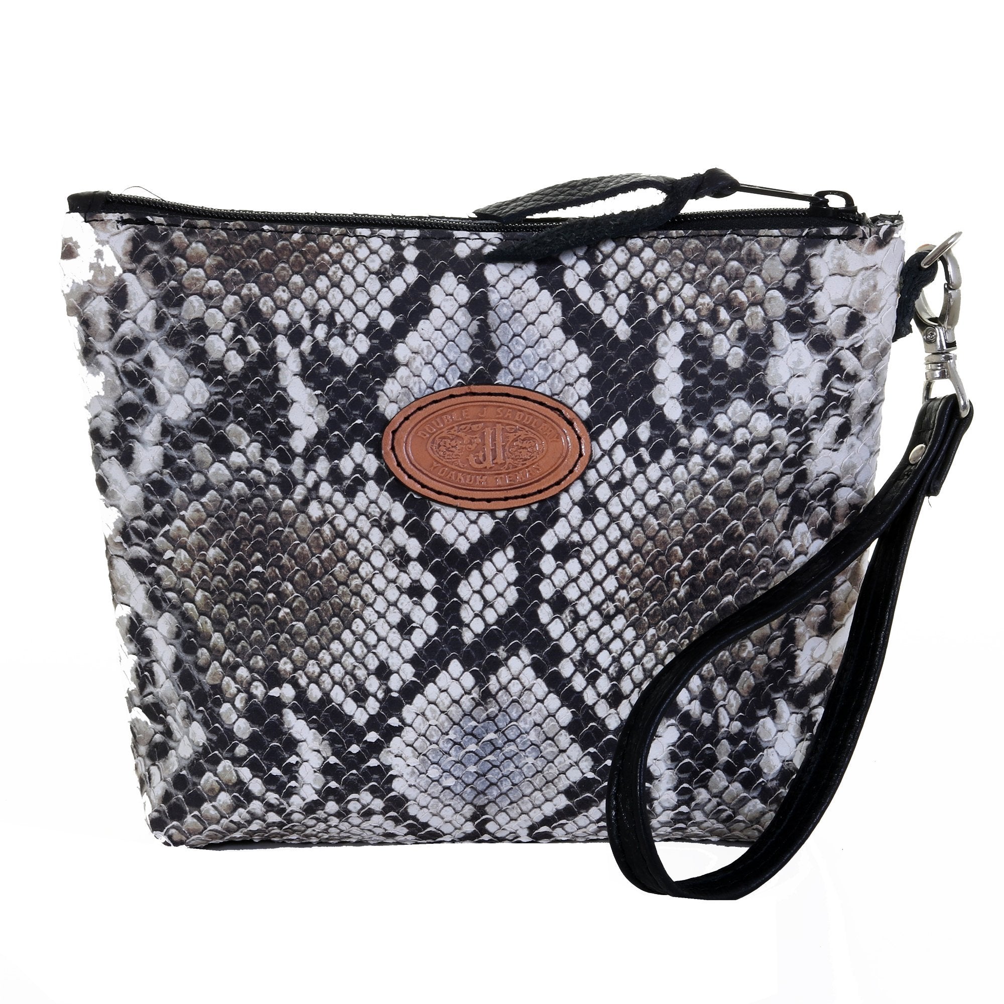 LMP13 - Cobra Snake Print Large Makeup Pouch - Double J Saddlery