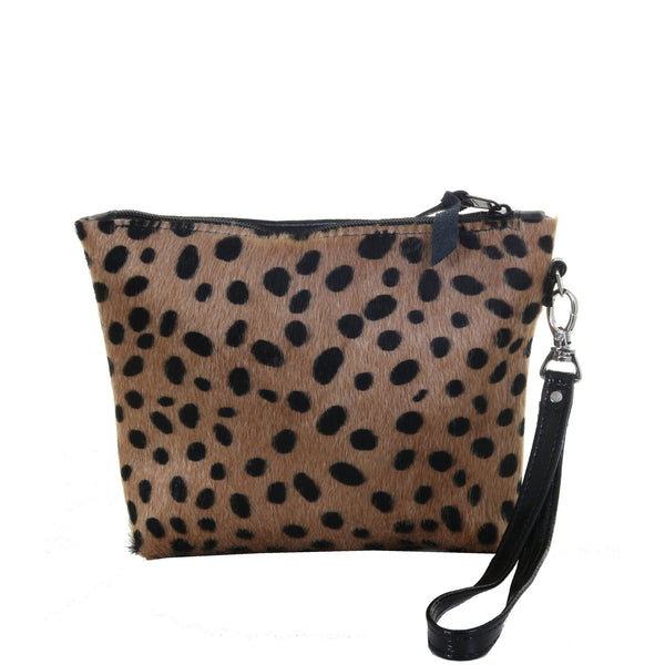 Gucci Leopard Cheetah Caramel Cosmetic Pouch Make Up Case Bag 1119g40