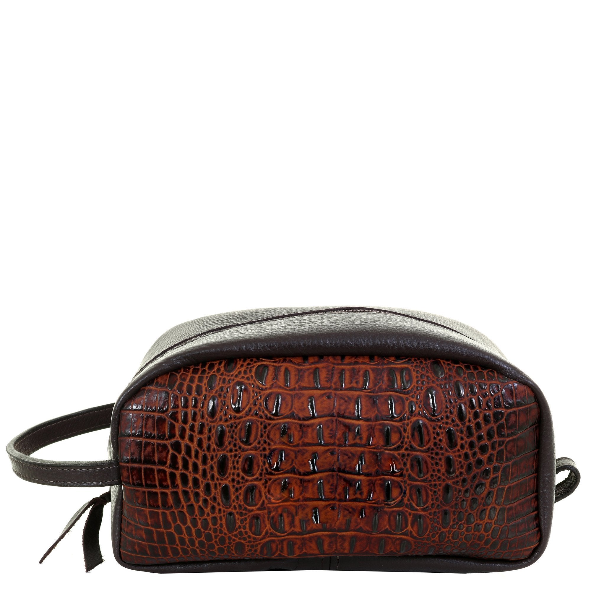 LSK46 - Autumn Crocodile Print Shaving Bag - Double J Saddlery