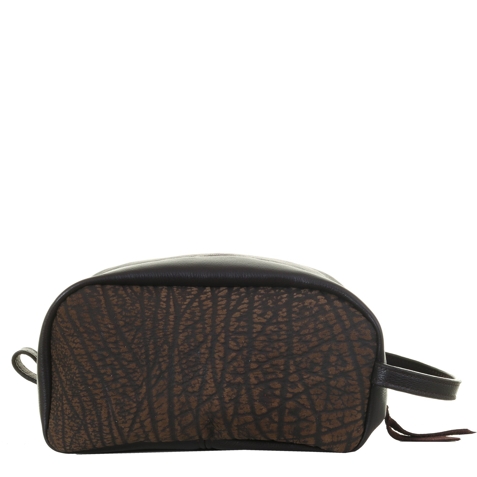 LSK67 - Brown Cape Genuine Bison Leather Shaving Bag - Double J Saddlery