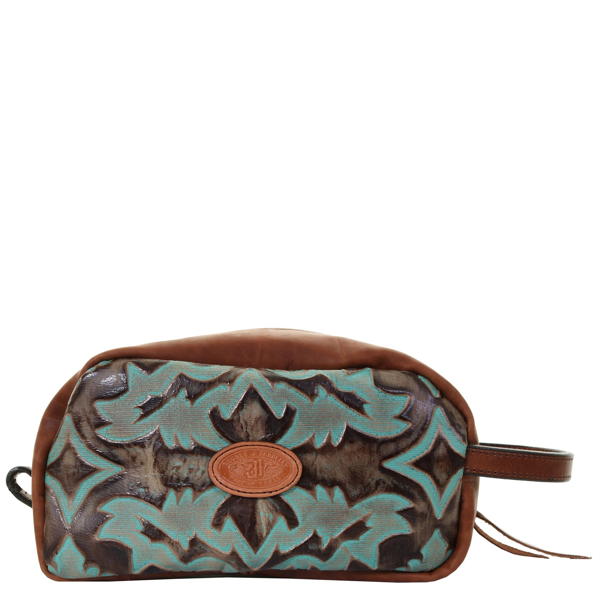 LSK69 - Laredo Burnt Turquoise Shaving Bag - Double J Saddlery
