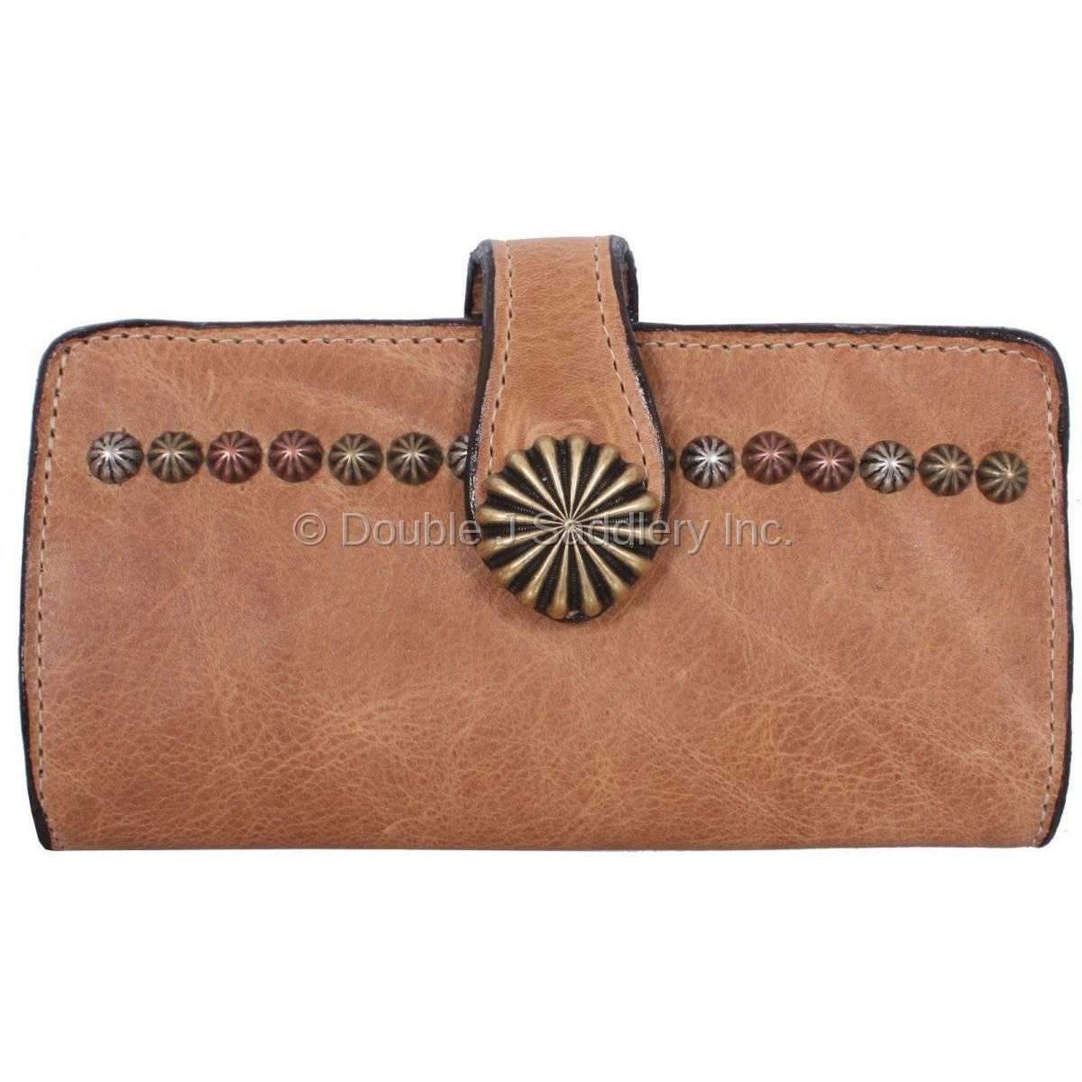 LW147 - Tan Pull-Up Ladies Wallet - Double J Saddlery