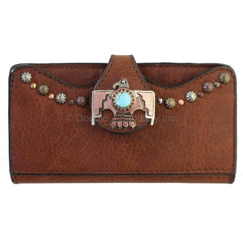 LW210 - Brandy Pull-Up Leather Ladies Wallet - Double J Saddlery