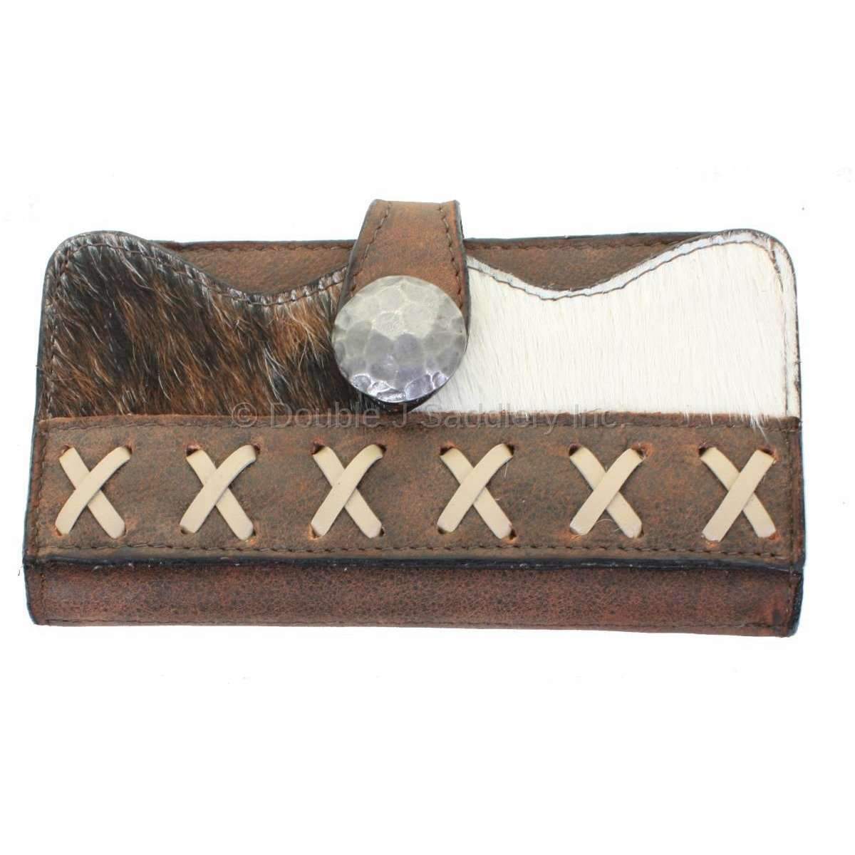 LW219 - Brindle Cowhide Ladies Wallet - Double J Saddlery