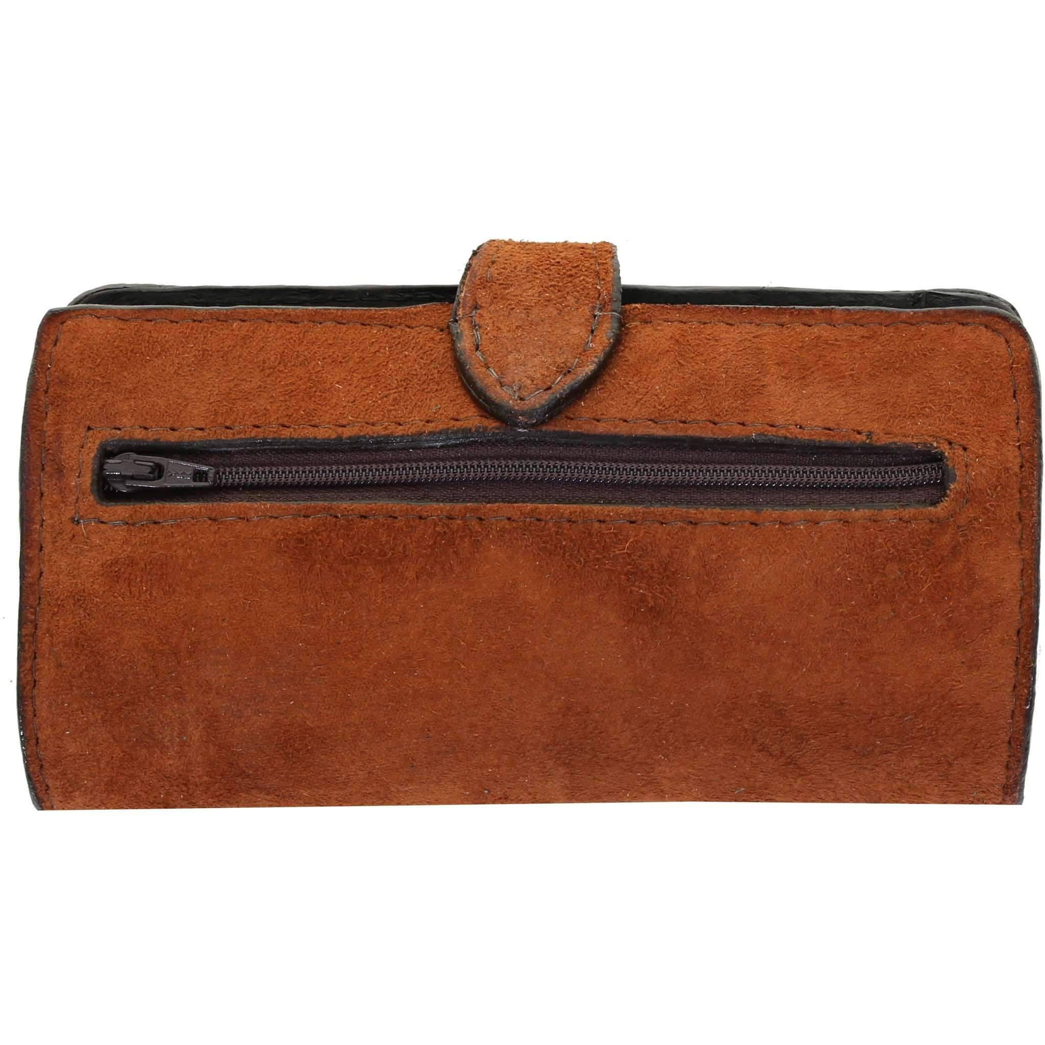 LW222 - Turquoise/Brown Laredo Ladies Wallet - Double J Saddlery