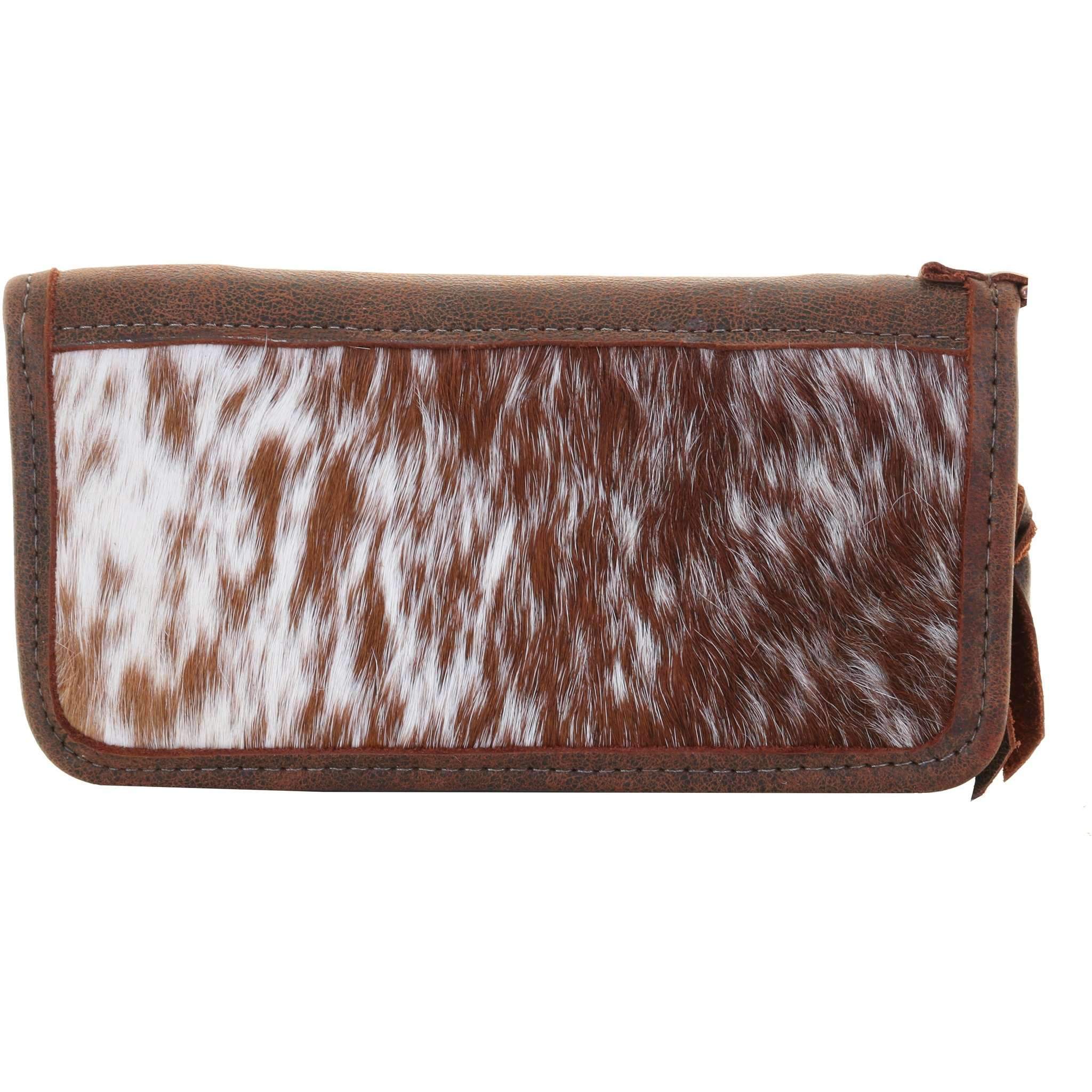 LZW22 - Roan Cowhide Ladies Zipper Wallet - Double J Saddlery
