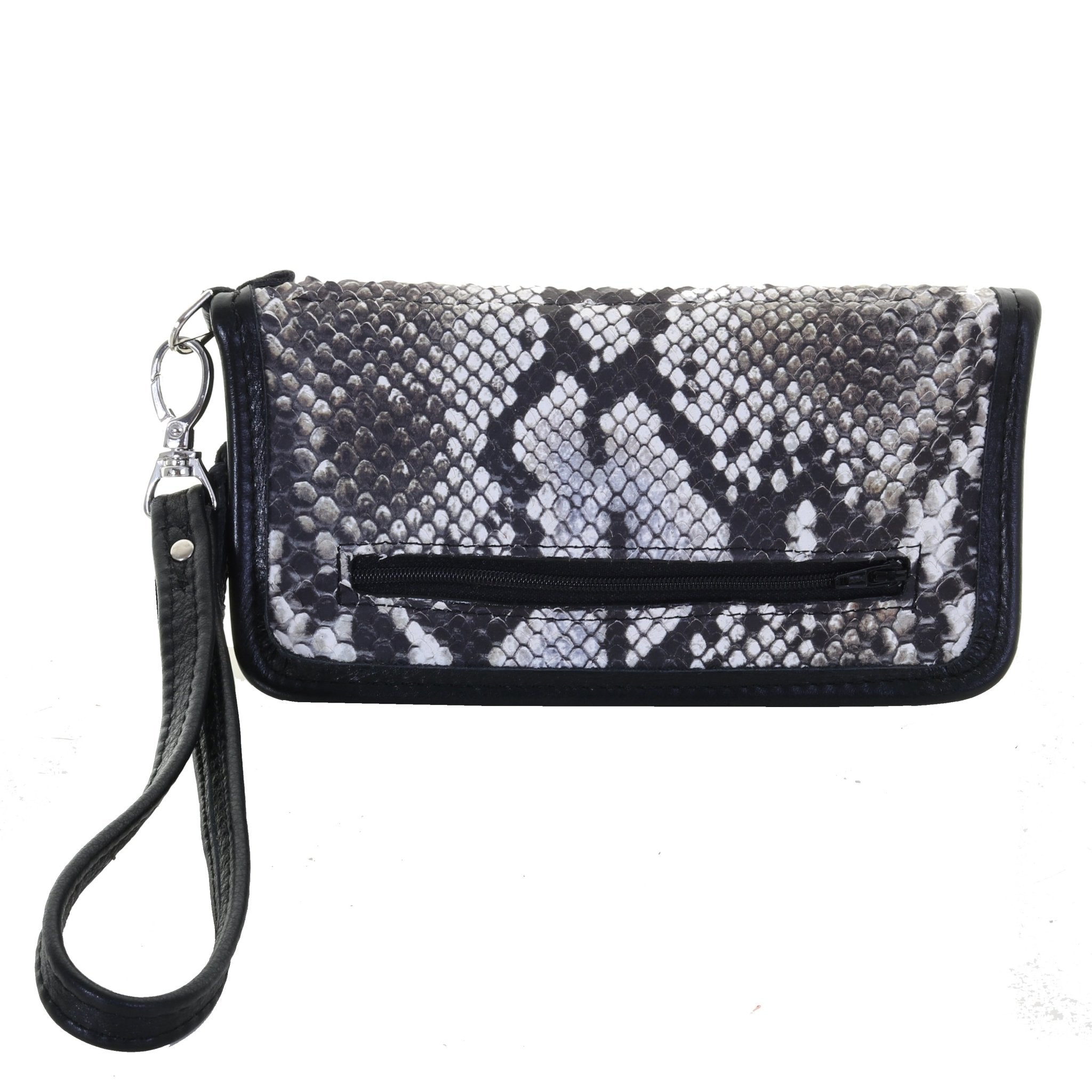 LZW31A - Cobra Snake Print Ladies Zipper Wallet - Double J Saddlery