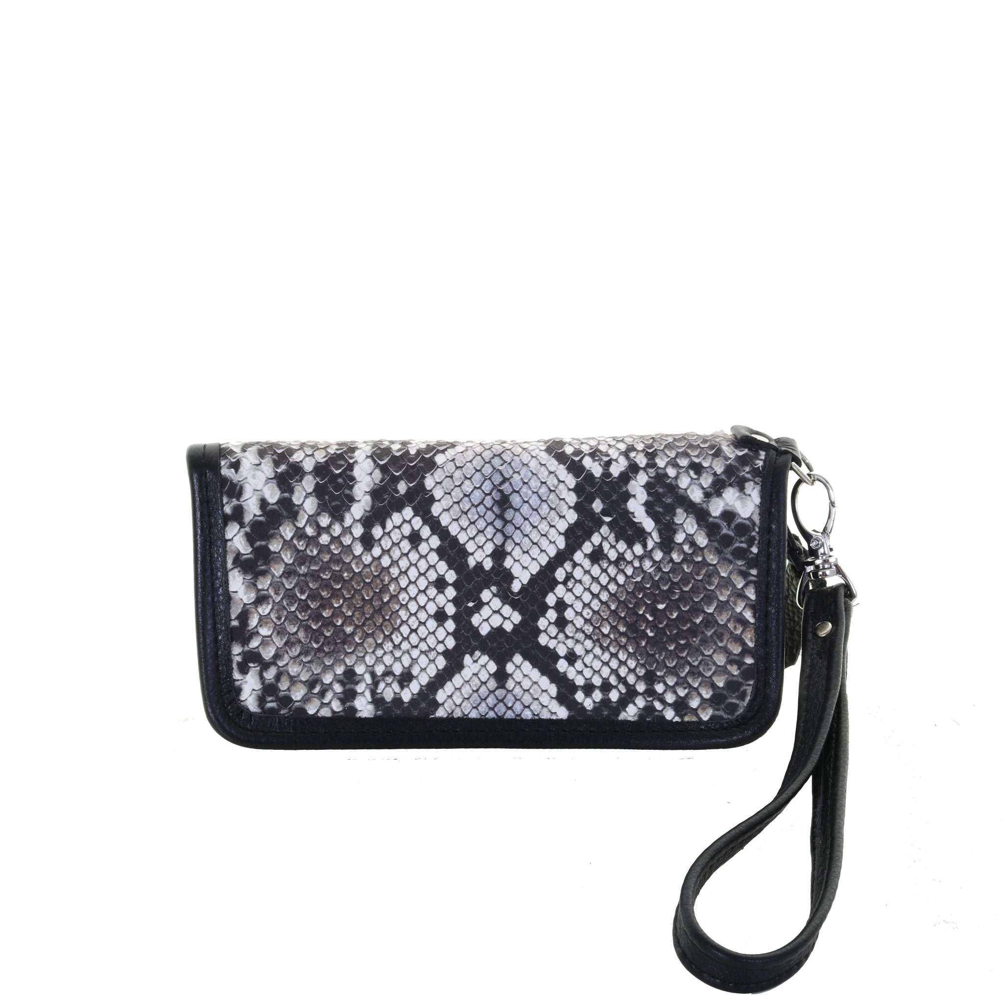LZW31A - Cobra Snake Print Ladies Zipper Wallet - Double J Saddlery