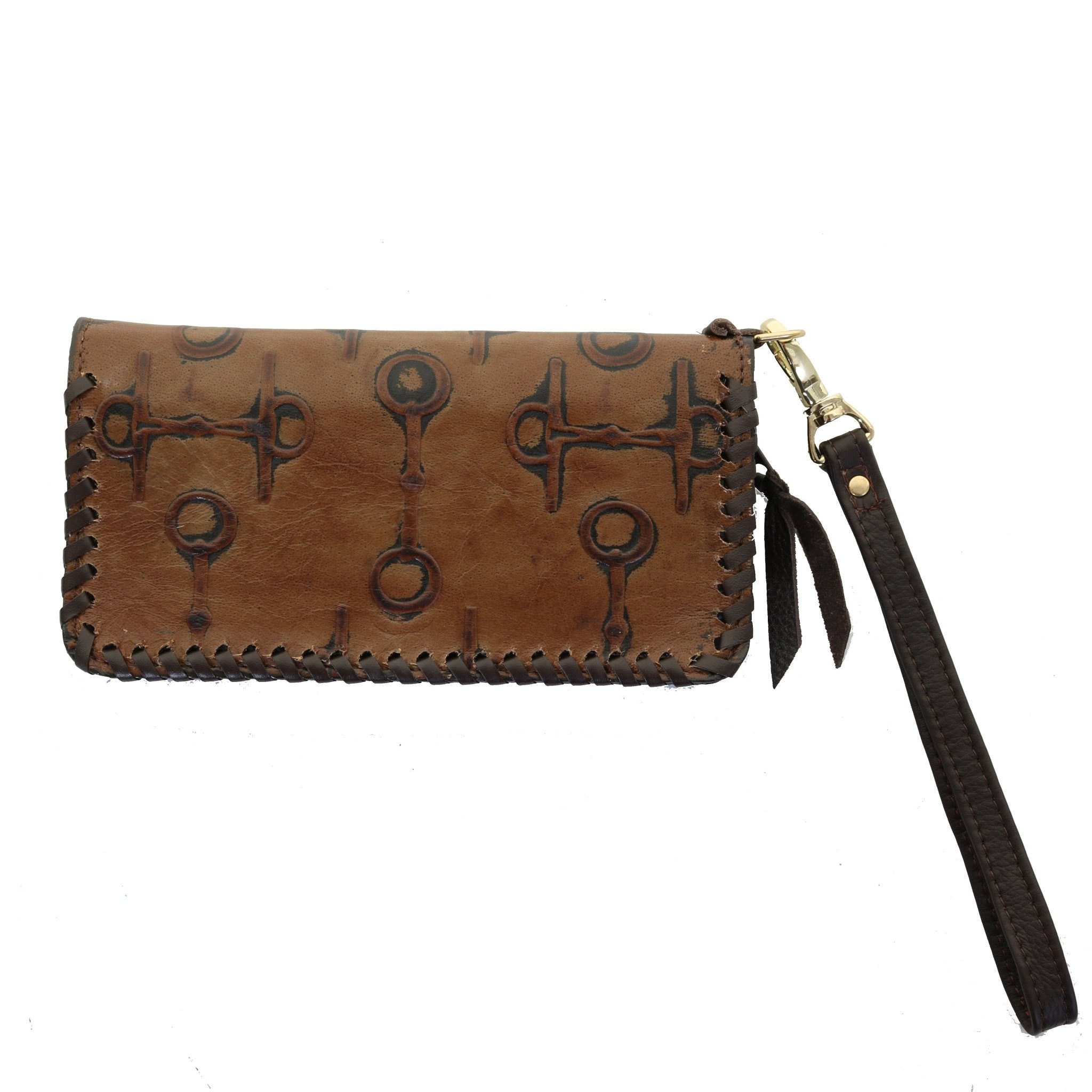 LZW46 - Camel Bit Zipper Wallet - Double J Saddlery