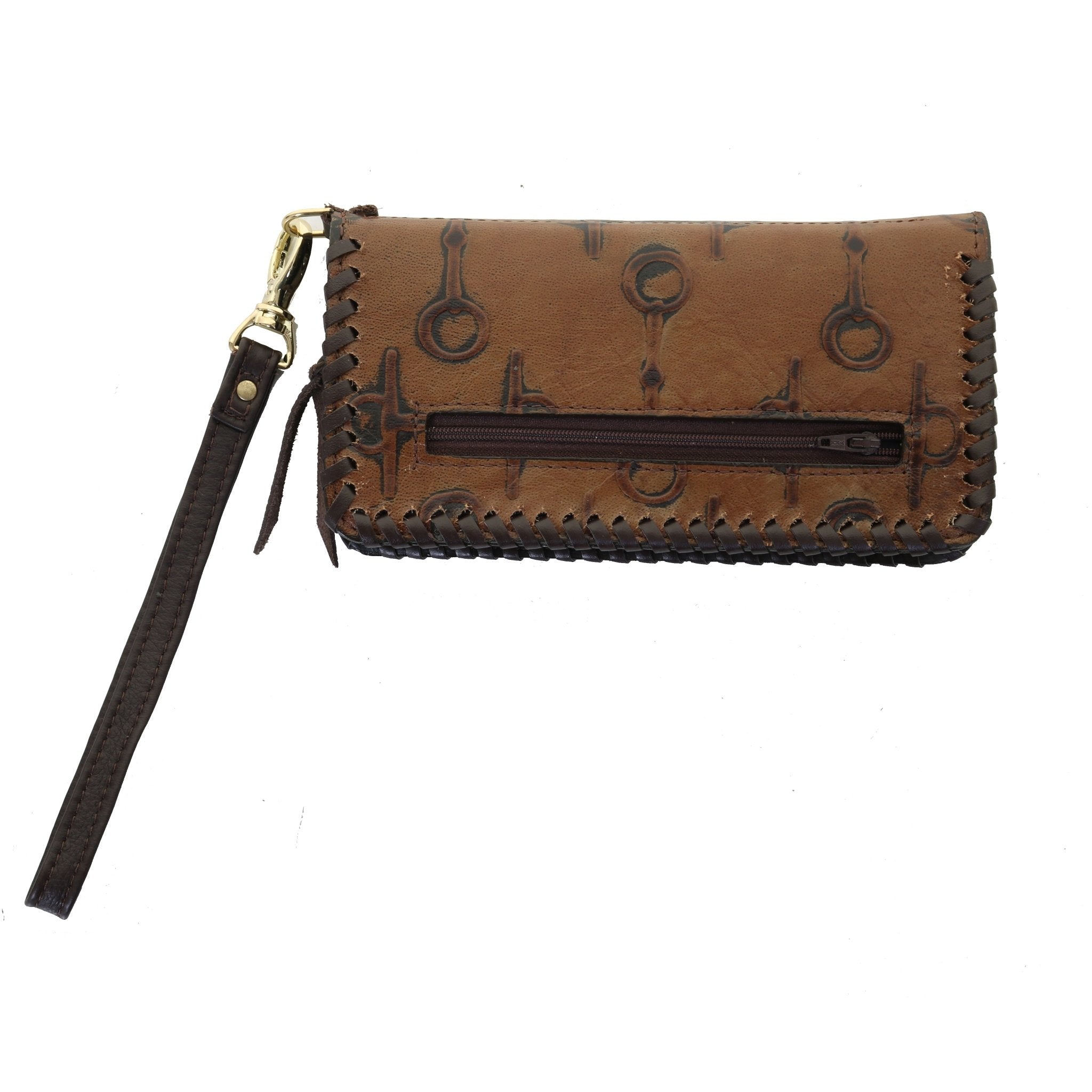 LZW46 - Camel Bit Zipper Wallet - Double J Saddlery