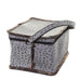 MB44 - Grey and Copper Metallic Ostrich Print Makeup Tote - Double J Saddlery