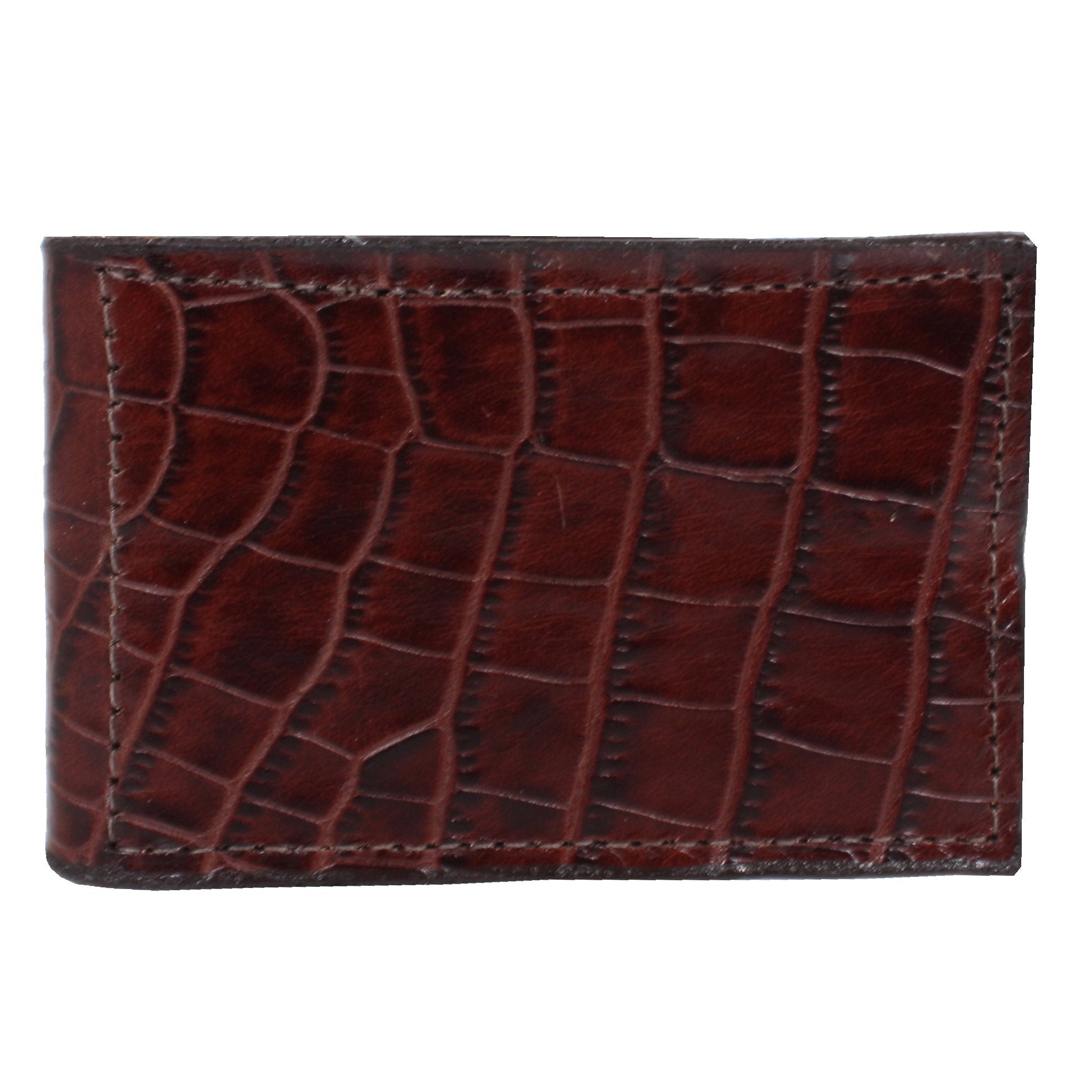 MC102 - Mini Africana Print Brown Money Clip - Double J Saddlery