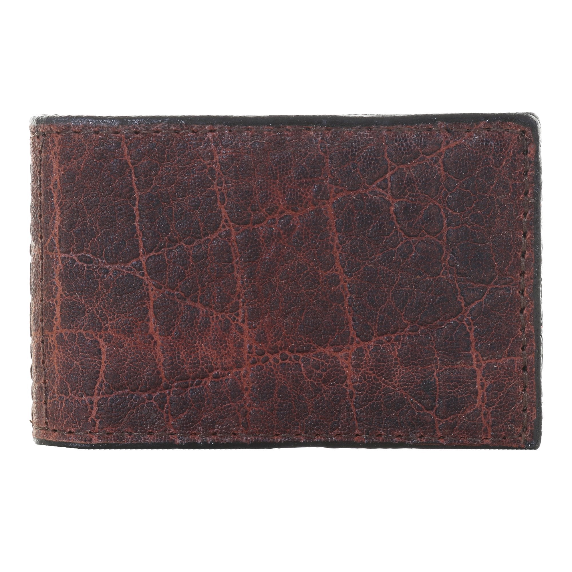 MC145 - Redwood Elephant Print Money Clip - Double J Saddlery