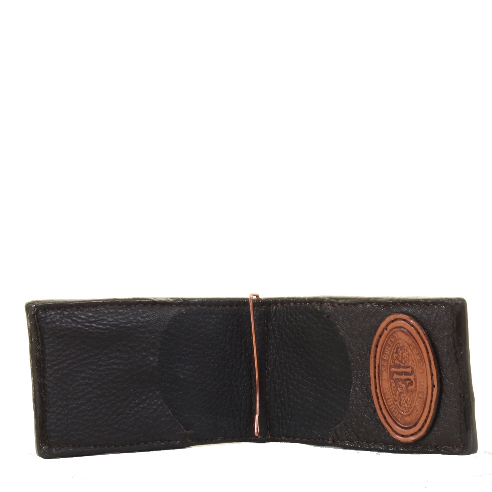 MC160A- Tooled Overlay Money Clip - Double J Saddlery