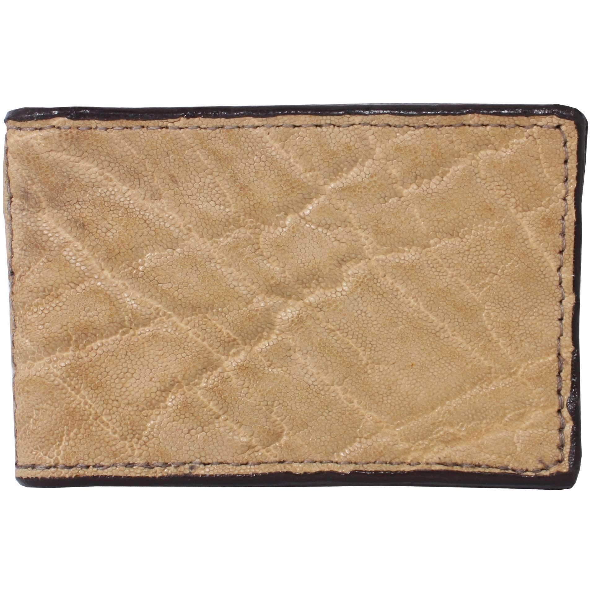 MC32 - Sand Genuine Elephant Money Clip - Double J Saddlery