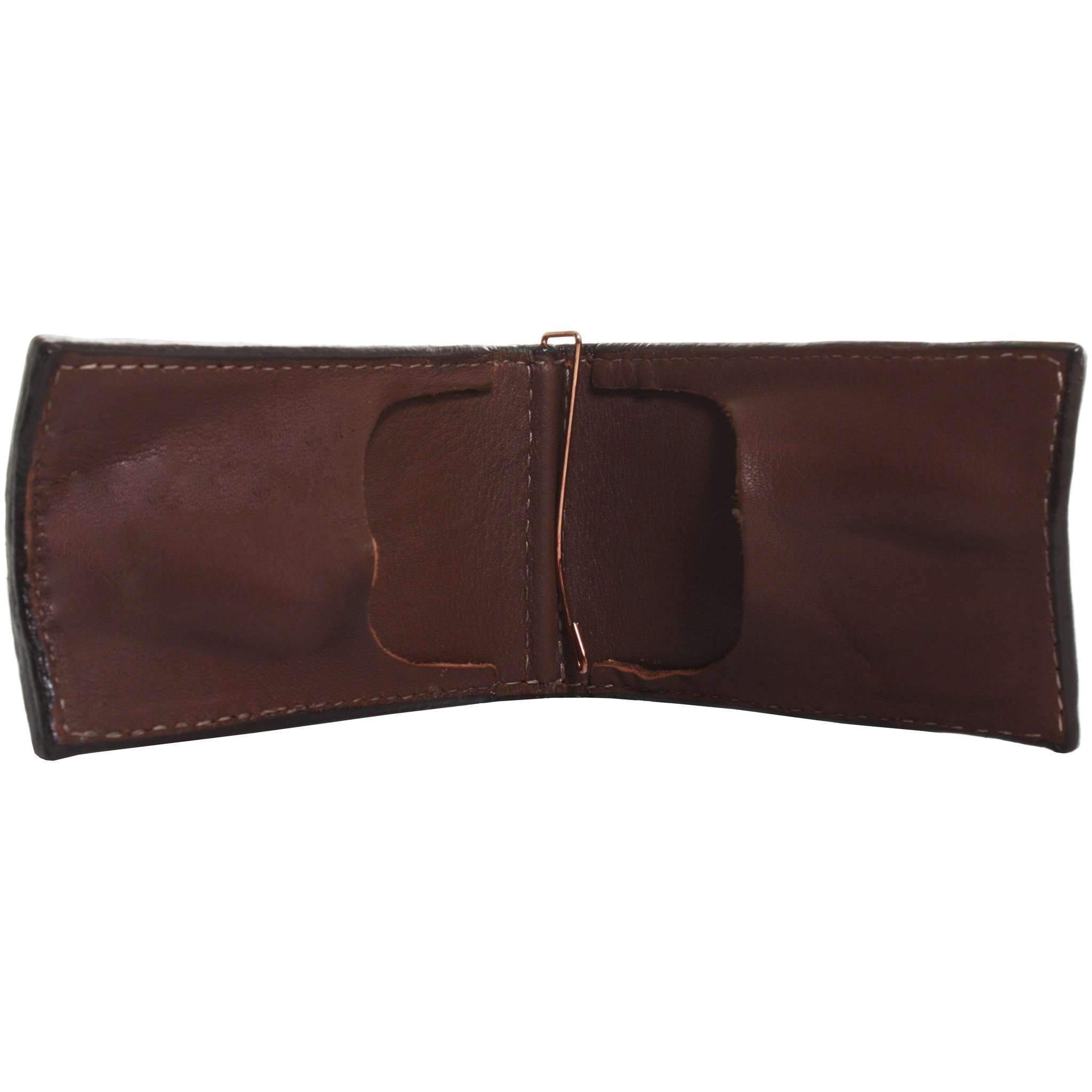 MC87 - Hand-Tooled Inlayed Money Clip - Double J Saddlery