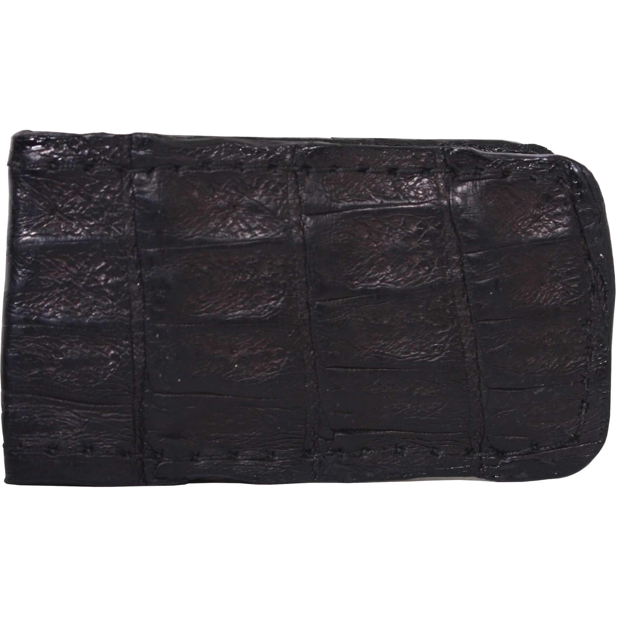 MCM01 - Genuine Black Caiman Gator Magnetic Money Clip - Double J Saddlery