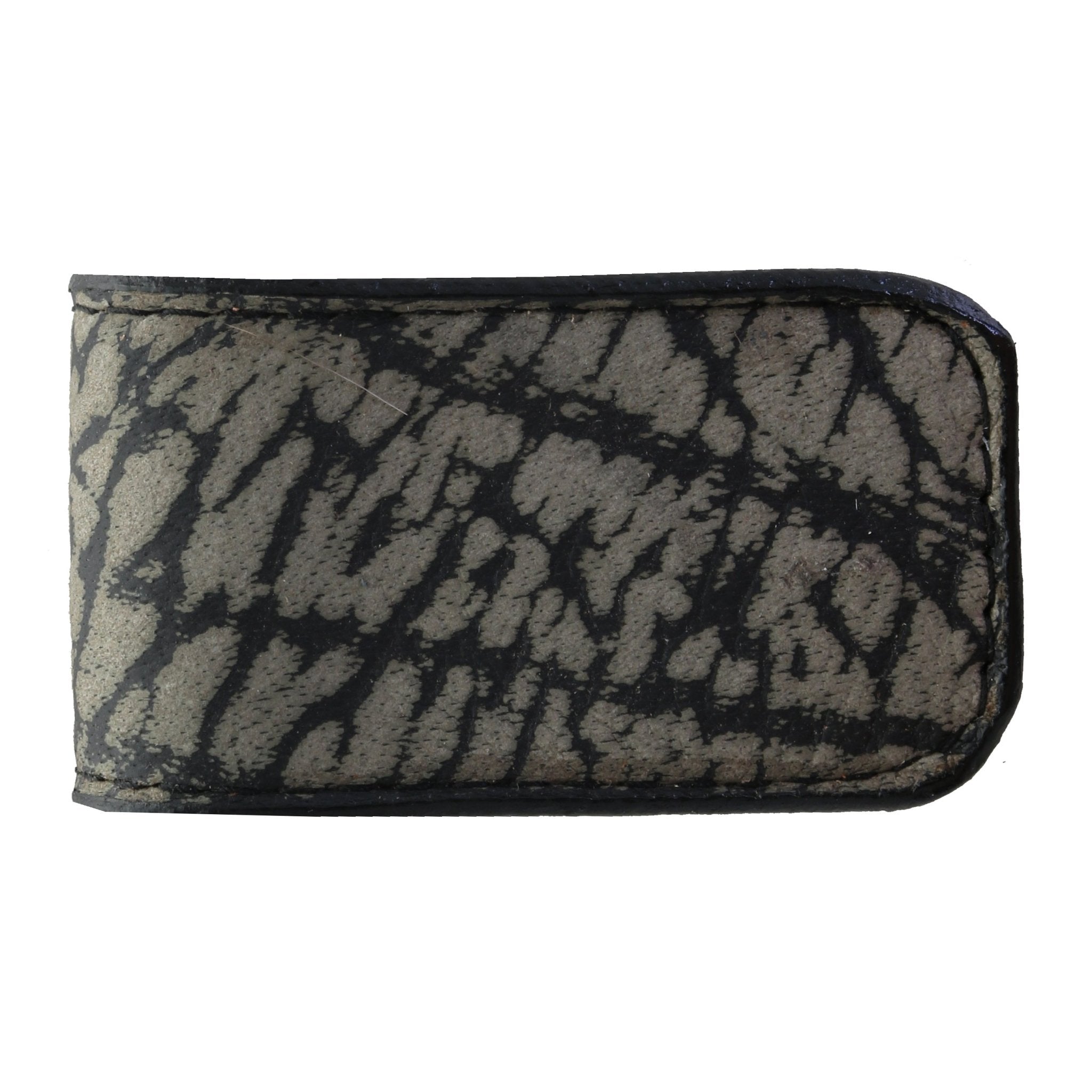 MCM22 - Silver Cape Genuine Bison Magnetic Money Clip - Double J Saddlery