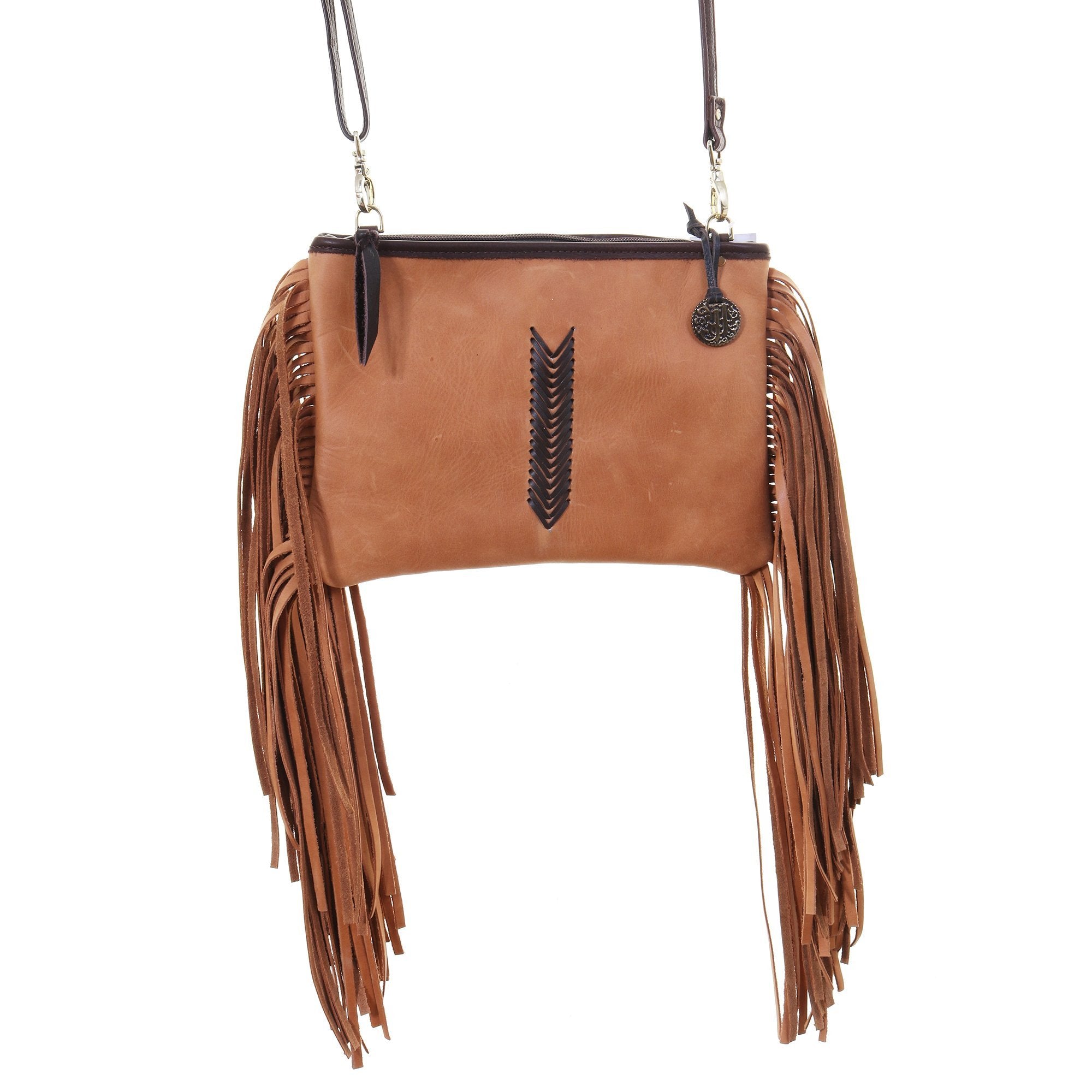 MDC14 - Buckskin V Design Medium Clutch - Double J Saddlery