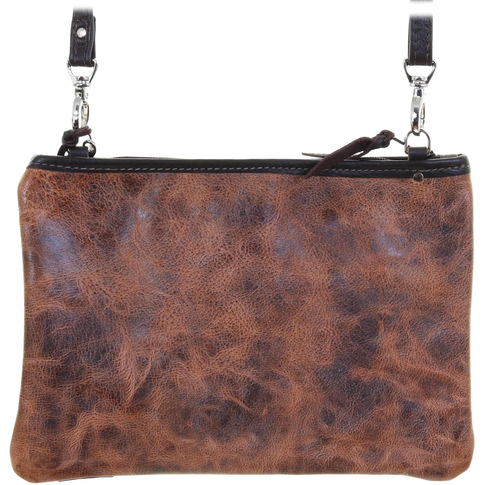MDC28 - Las Cruces Brown Medium Clutch - Double J Saddlery