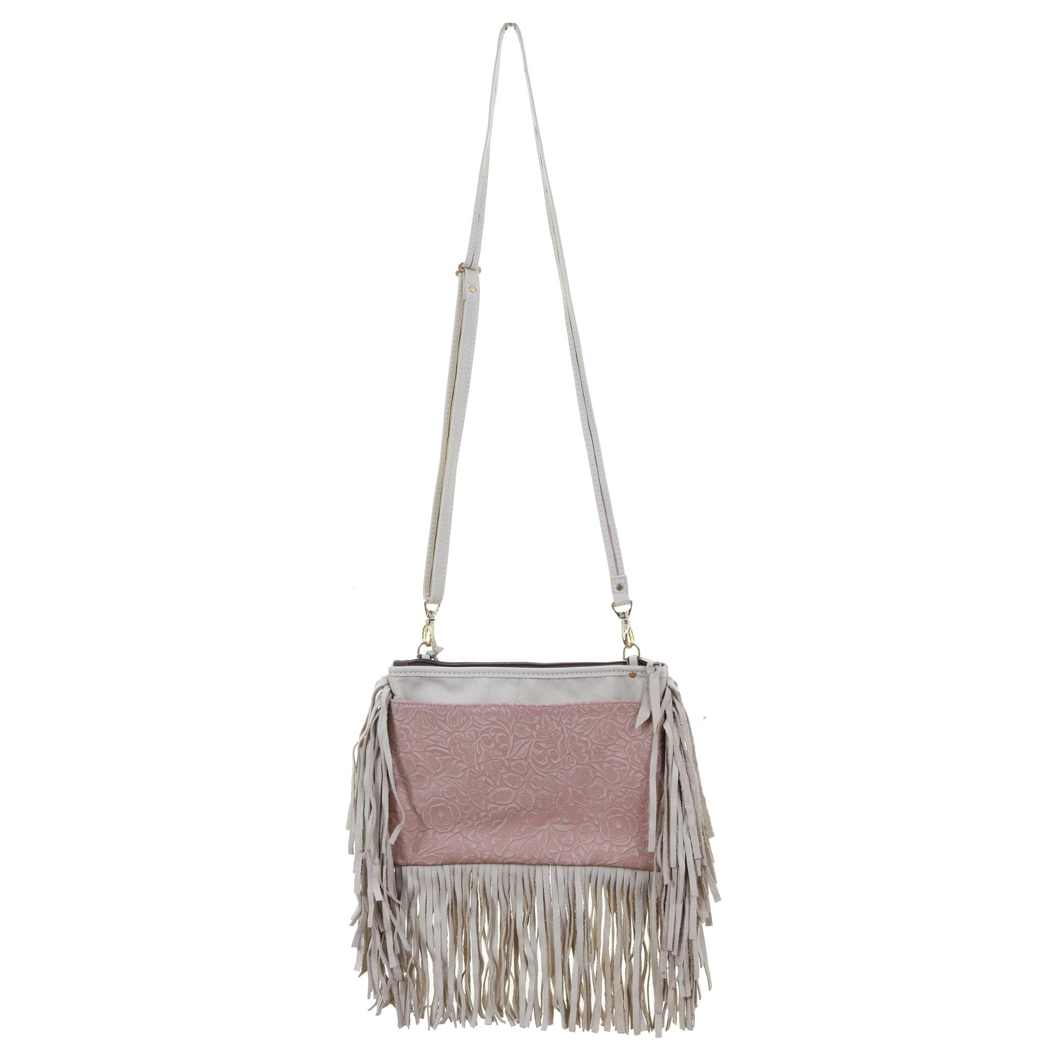 MDC39 - Peach Floral Medium Clutch - Double J Saddlery