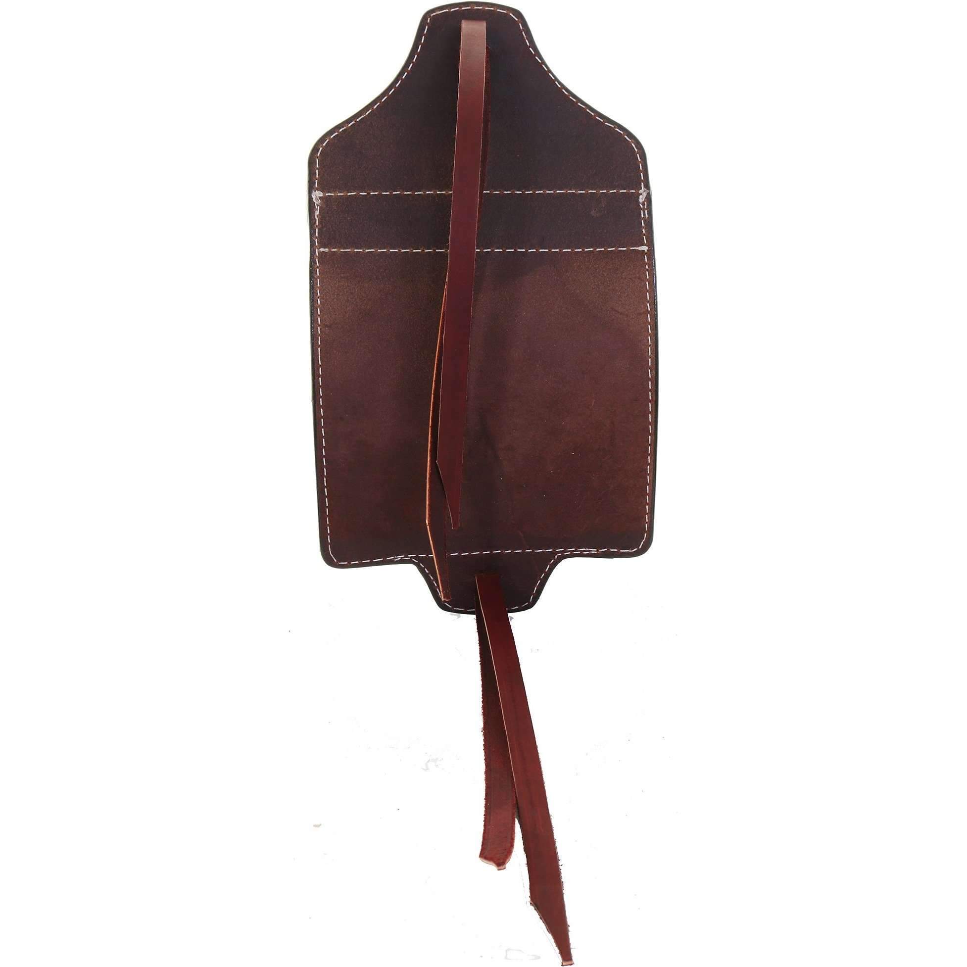 MEDBAG03 - Brown Tooled Leather Medicine Bag - Double J Saddlery