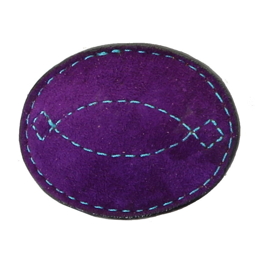 MLB10 - Purple Suede Oval Buckle - Double J Saddlery