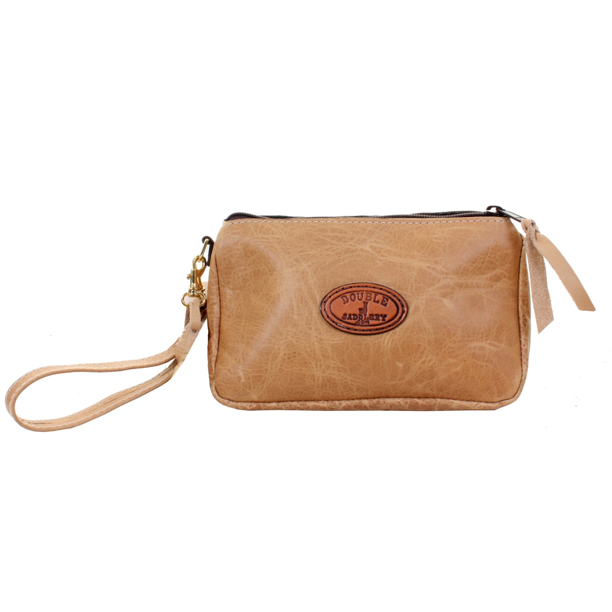 MPG56 - Tan Pull-Up Makeup Pouch - Double J Saddlery