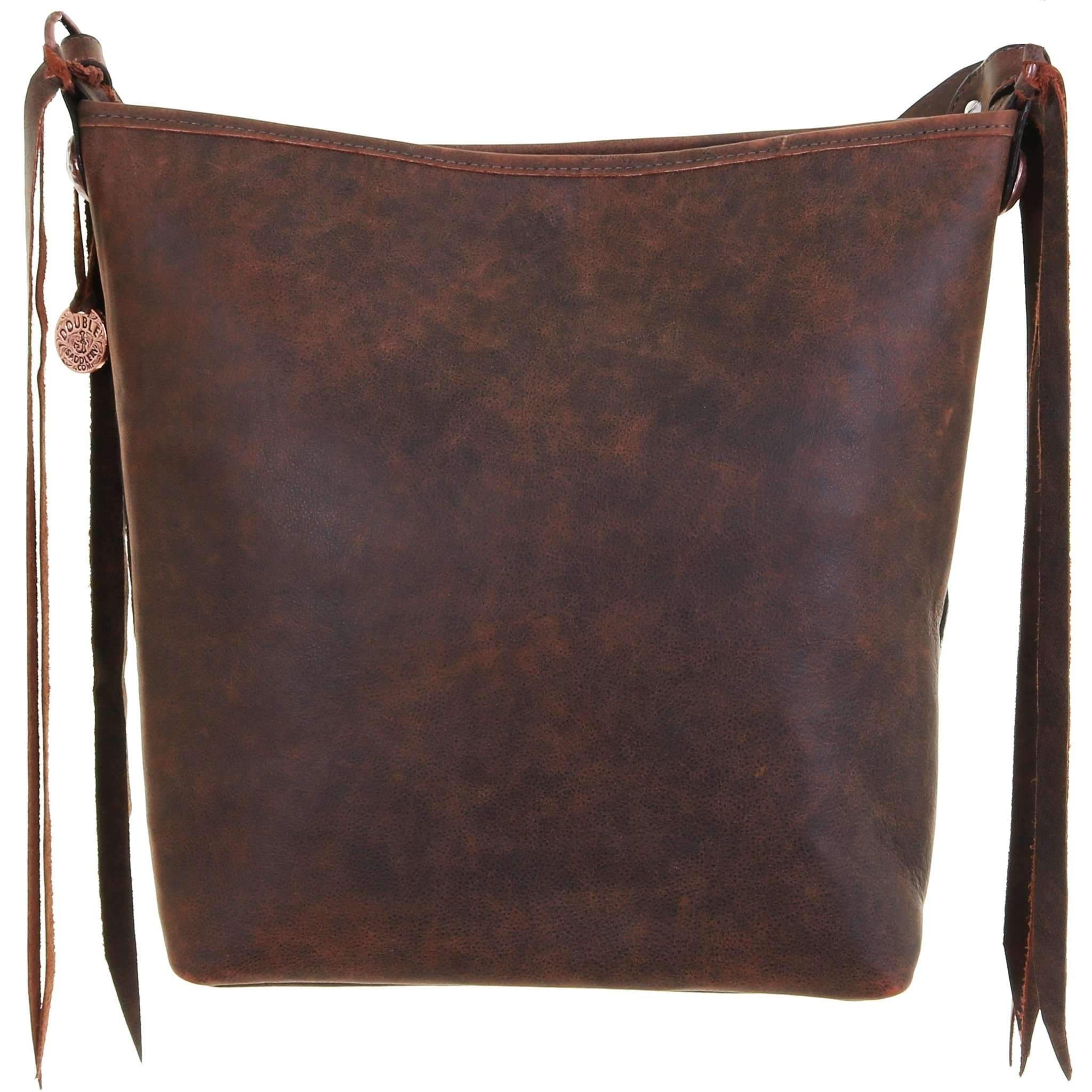 MST48 - Roan Cowhide Messenger Tote - Double J Saddlery