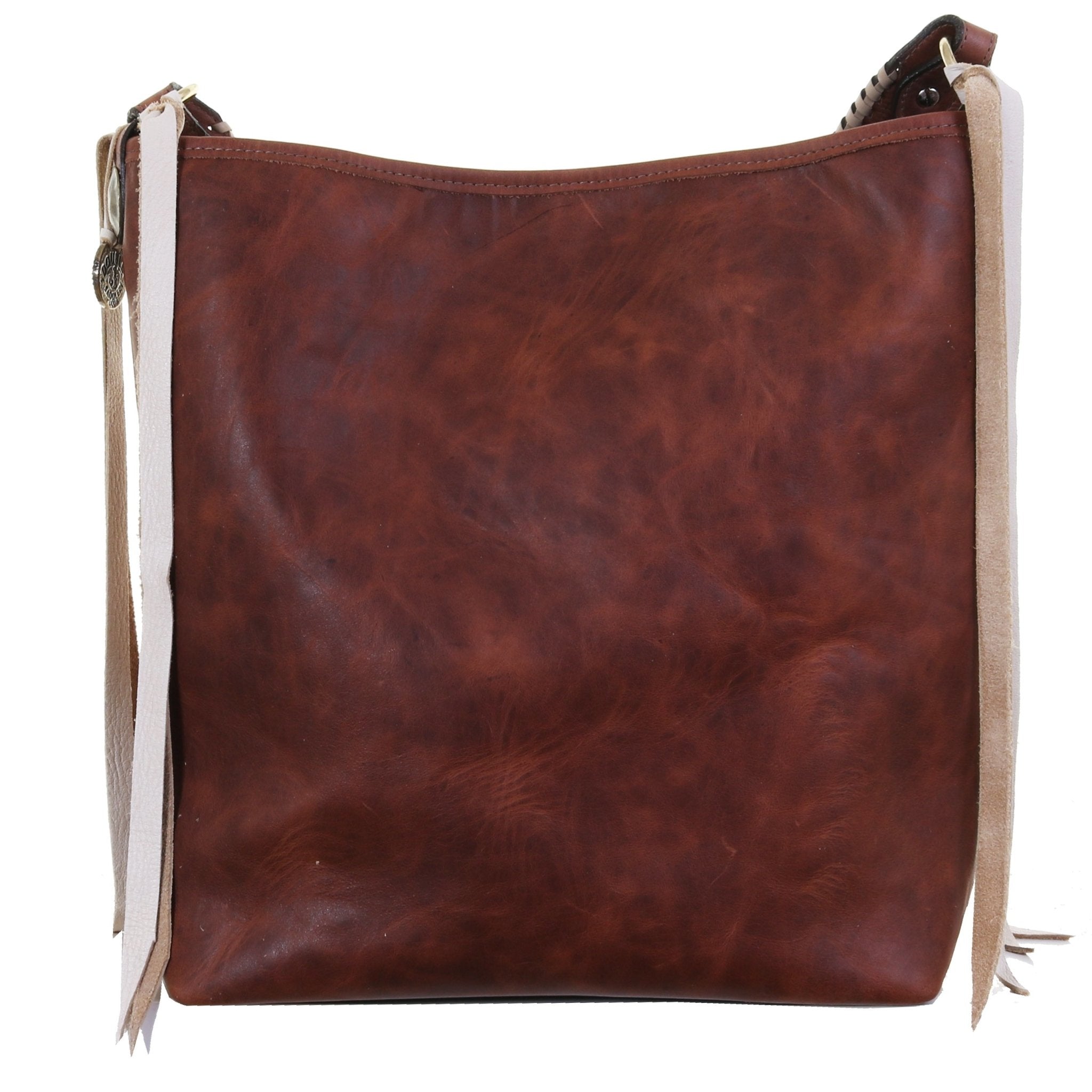 MST62 - Brandy Pull-Up Beaded Messenger Tote - Double J Saddlery