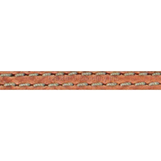 Natural Roughout With Green Threading - Double J Saddlery