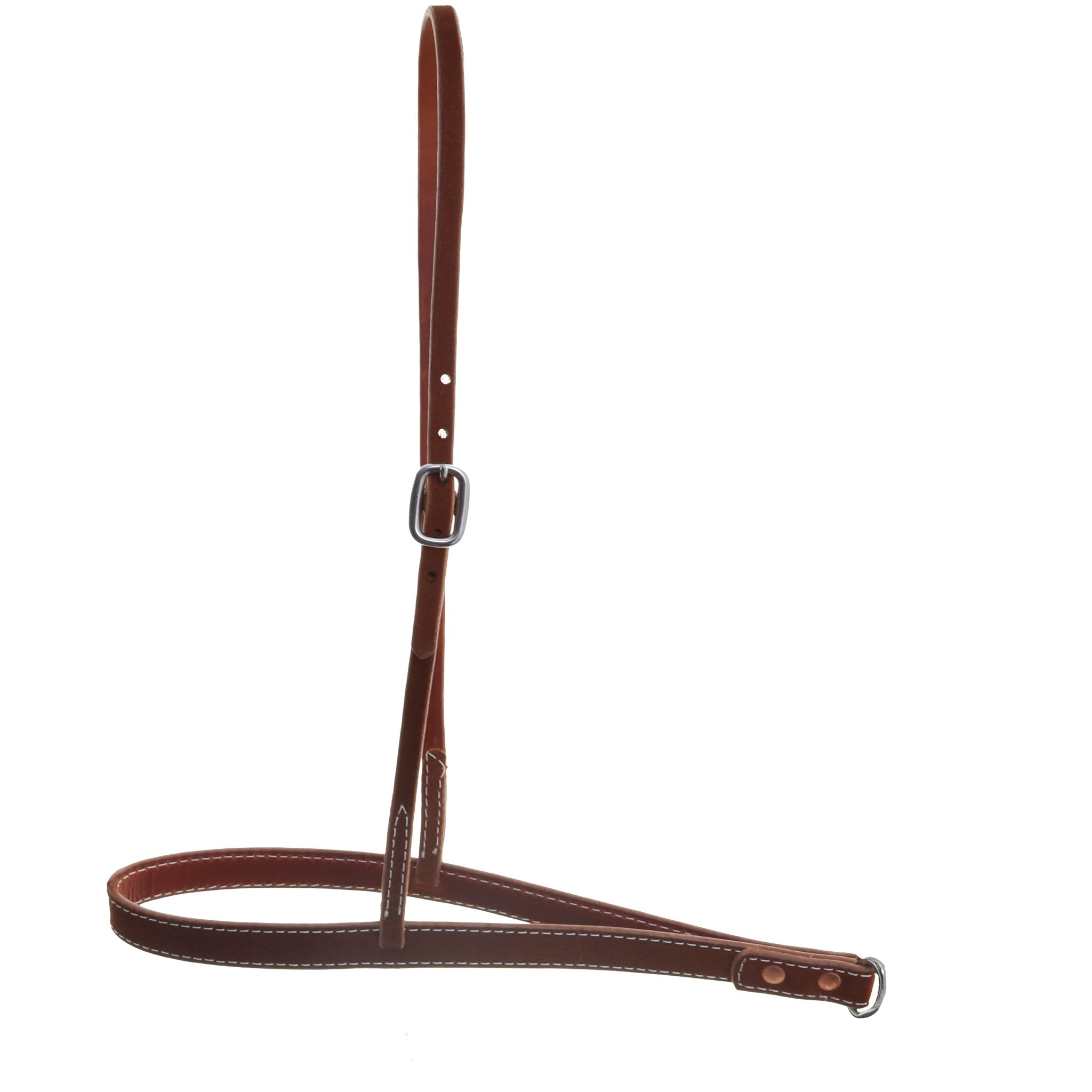 NB02B - Chestnut Rough Out Noseband - Double J Saddlery