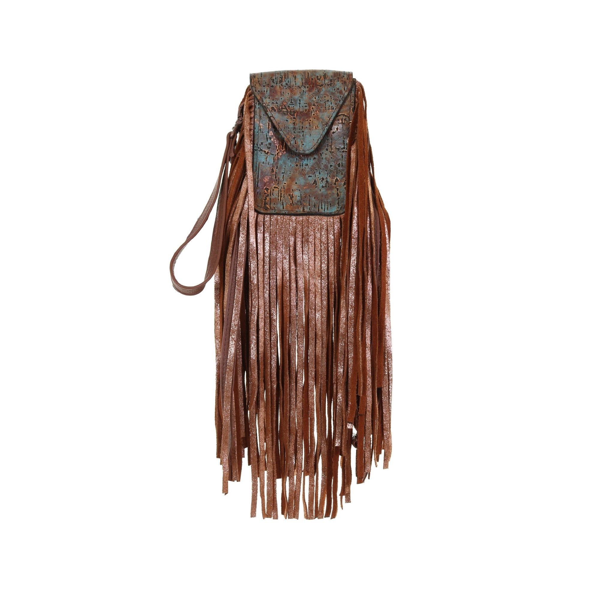 NSP18 - Copper Turquoise Patina Stadium Purse - Double J Saddlery